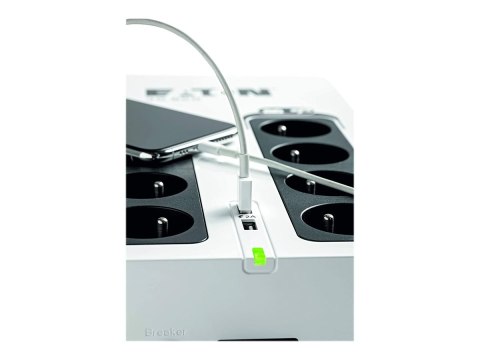 Eaton 3S 550 - UPS - AC 220-240 V - 330 wat - 550 VA - 1 faza - USB - złącza wyjściowe: 6