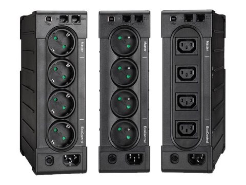 Eaton Ellipse PRO 850 - UPS - AC 230 V - 510 wat - 850 VA - 9 Ah - USB - złącza wyjściowe: 4 - 2U - 19" - czarny