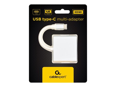 Gembird A-CM-HDMIF-02-SV - Stacja dokująca - USB-C 3.1 / Thunderbolt 3 - HDMI