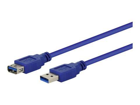 Gembird CCP-USB3-AMAF-10 - Przedłużacz kabla USB - USB Typ A (F) do USB Typ A (M) - 3 m - odlewany - niebieski