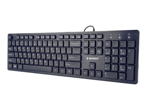 Gembird KB-MCH-03-RU - Black Series - klawiatura - USB - Rosja - czarny