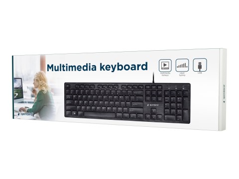 Gembird KB-MCH-03-RU - Black Series - klawiatura - USB - Rosja - czarny
