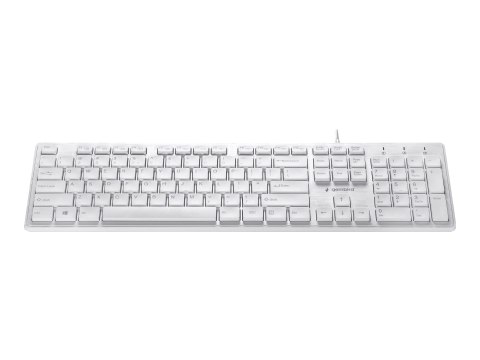 Gembird KB-MCH-03-W - Black Series - klawiatura - USB - US - biały