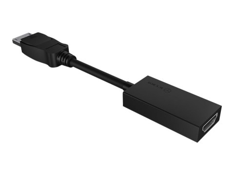 ICY BOX IB-AC508a - Adapter wideo - DisplayPort 20-pin męski do HDMI żeński - czarny - obsługa 4K