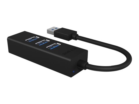 ICY BOX IB-HUB1419-U3 - Koncentrator - 4 x SuperSpeed USB 3.0 - stacjonarny