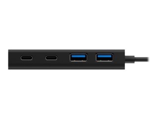 ICY BOX IB-HUB1426-U3 - Koncentrator - 2 x SuperSpeed USB 3.0 + 2 x USB-C - stacjonarny