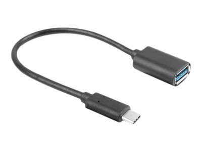 Lanberg - Przejściówka USB - USB-C (M) do USB Typ A (F) - USB 3.1 Gen 1 - 15 cm - czarny