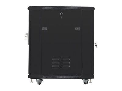 Lanberg - Stojak szafa - czarny, RAL 9004 - 15U - 19"