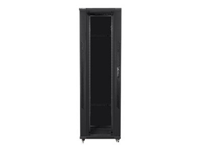 Lanberg - Stojak szafa - czarny, RAL 9004 - 42U - 19"