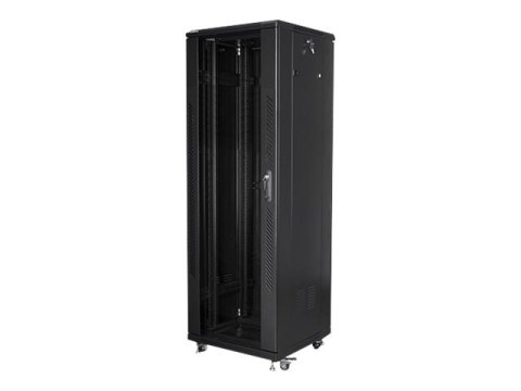 Lanberg - Stojak szafa - podłogowa - czarny, RAL 9004 - 37U - 19"
