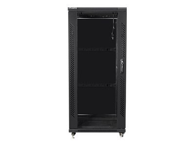 Lanberg - Stojak szafa - z 2 wentylatory chłodzące - 230 V - czarny, RAL 9004 - 27U - 19"