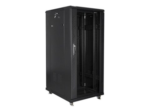 Lanberg - Stojak szafa - z 2 wentylatory chłodzące - 230 V - czarny, RAL 9004 - 27U - 19"