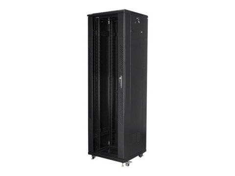 Lanberg - Stojak szafa - z 2 wentylatory chłodzące - 230 V - czarny, RAL 9004 - 42U - 19"