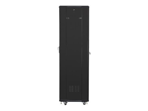 Lanberg - Stojak szafa - z 2 wentylatory chłodzące - 230 V - czarny, RAL 9004 - 42U - 19"
