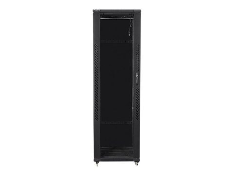 Lanberg - Stojak szafa - z 2 wentylatory chłodzące - 230 V - czarny, RAL 9004 - 42U - 19"