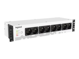 Legrand Keor PDU 800 - UPS (montowany w stojaku) - AC 230 V - 480 wat - 800 VA - 9 Ah - USB - złącza wyjściowe: 8 - 2U - 19" - F