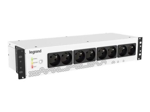 Legrand Keor PDU 800 - UPS (montowany w stojaku) - AC 230 V - 480 wat - 800 VA - 9 Ah - USB - złącza wyjściowe: 8 - 2U - 19" - F