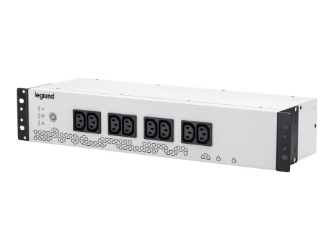 Legrand Keor PDU 800 - UPS (montowany w stojaku) - AC 230 V - 480 wat - 800 VA - 9 Ah - USB - złącza wyjściowe: 8 - 2U - 19"