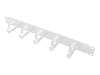 LogiLink - Belka do porządkowania kabli - jasnoszary, RAL 7035 - 1U - 19"