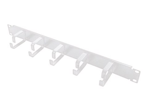 LogiLink - Belka do porządkowania kabli - jasnoszary, RAL 7035 - 1U - 19"