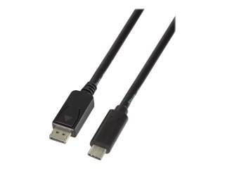 LogiLink - Kabel portu wyświetlacza - USB-C (M) do DisplayPort 20-pin (M) - USB 3.1 / DisplayPort 1.2 - 3 m - obsługa 4K - czarn