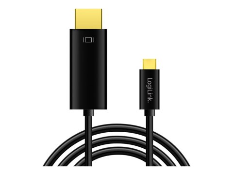 LogiLink - Kabel przejściowy - USB-C męski do HDMI męski - 1.8 m - ekranowana - obsługa 4K
