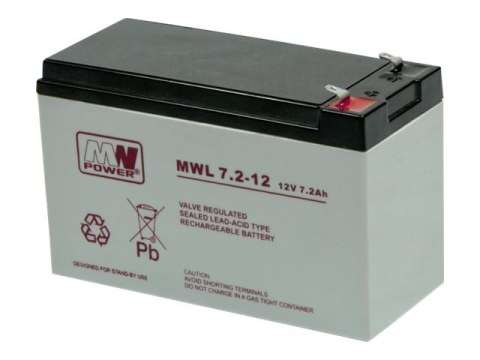 MW Power MWL 7,2-12L - Bateria do UPSa - 1 x bateria - 7.2 Ah