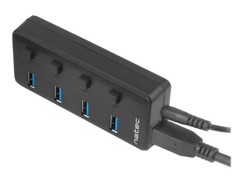Natec MANTIS 2 - Koncentrator - 4 x SuperSpeed USB 3.0 - stacjonarny