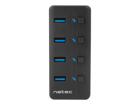 Natec MANTIS 2 - Koncentrator - 4 x SuperSpeed USB 3.0 - stacjonarny