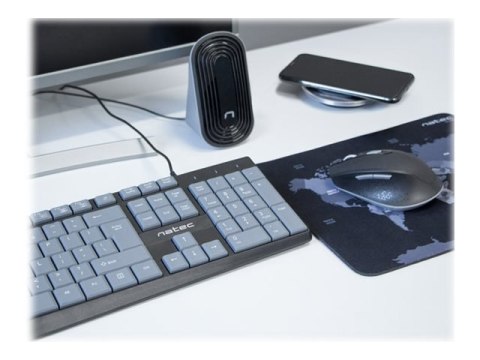 Natec Nautilus - Klawiatura - USB - US - czarny