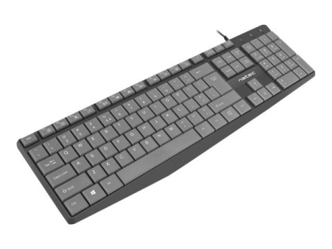Natec Nautilus - Klawiatura - USB - US - czarny
