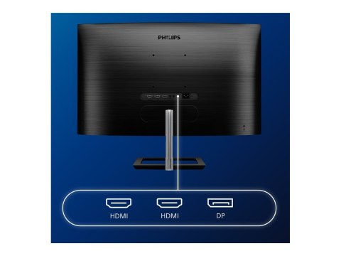 Philips E-line 328E1CA - Monitor LED - zaokrąglony - 32" (31.5" widoczny) - 3840 x 2160 4K @ 60 Hz - VA - 250 cd/m² - 2500:1 - 4