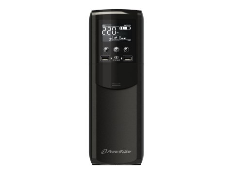 PowerWalker VI 600 CSW FR - UPS - AC 170-280 V - 360 wat - 600 VA - 7 Ah - USB - złącza wyjściowe: 4