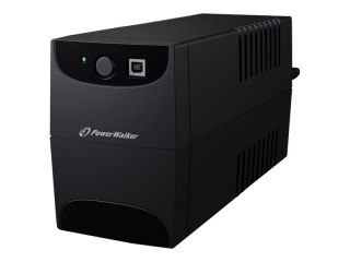 PowerWalker VI 650 IEC - UPS - AC 220/230/240 V - 360 wat - 650 VA - 7 Ah - USB - złącza wyjściowe: 4 - czarny