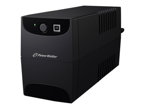 PowerWalker VI 650 IEC - UPS - AC 220/230/240 V - 360 wat - 650 VA - 7 Ah - USB - złącza wyjściowe: 4 - czarny