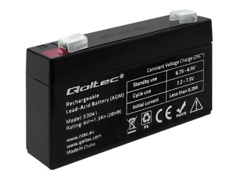 Qoltec - Bateria do UPSa - 1 x bateria - kwasowo-ołowiowy - 1.3 Ah