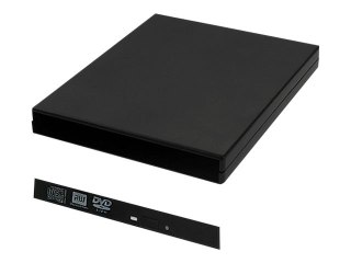 Qoltec - Obudowa pamięci - SATA - USB 2.0 - czarny