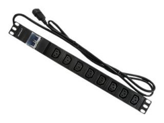 Qoltec Overvoltage - Linka zasilania (montowany w stojaku) - AC 220-250 V - 3500 wat - wejście: IEC 60320 C14 - złącza wyjściowe