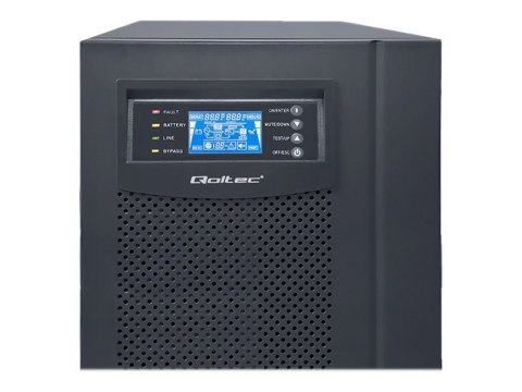 Qoltec - UPS - AC 120-275 V - 8 kW - 10000 VA - 7 Ah - USB, RS-232
