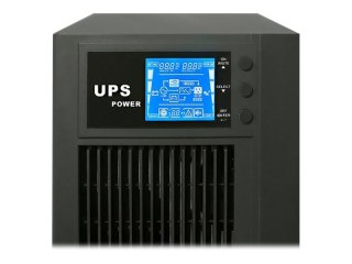 Qoltec - UPS - AC 80-285 V - 2.4 kW - 3000 VA - 7 Ah - RS-232, USB - złącza wyjściowe: 4