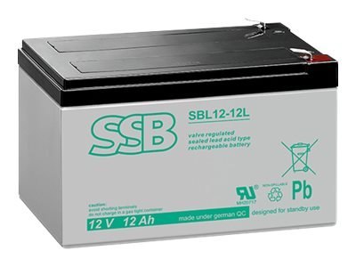 SSB SBL 12-12L - Bateria do UPSa - 1 x bateria - kwasowo-ołowiowy - 12 Ah