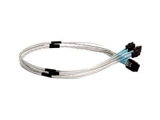 Supermicro CBL-0116L - Kabel SATA / SAS - skrzyżowanie - 4 pasma - Mini SAS (SFF-8087) (M) do SATA (F) - 50 cm