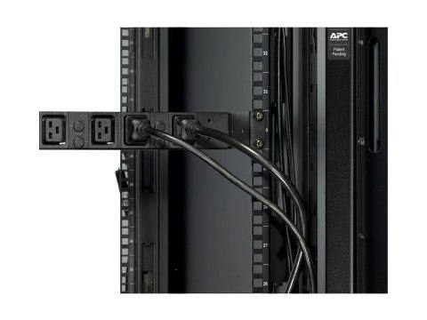 APC Basic Rack PDU - Linka dystrybucji zasilania (montowany w stojaku) - AC 208 V - trójfazowa - wejście: Hubbell CS8365C - złąc