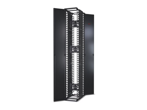 APC Cable Management - Zestaw do zarządzania przewodami - czarny (pakiet 2) - dla P/N: AR201