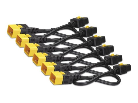 APC - Kabel zasilający - IEC 60320 C19 blokowanie do IEC 60320 C20 blokowanie - 16 A - 1.22 m - czerwony (pakiet 6) - dla P/N: S