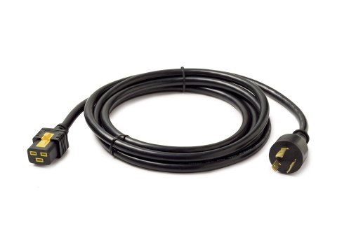 APC - Kabel zasilający - IEC 60320 C19 do NEMA L6-20 (M) - 20 A - 3 m - czarny - Japonia - dla P/N: SMT3000I-AR, SMT3000R2I-AR, 