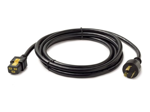 APC - Kabel zasilający - IEC 60320 C19 do NEMA L6-20 (M) - AC 240 V - 20 A - 3 m - czarny - dla P/N: SMT2200I-AR, SMT2200R2I-AR,