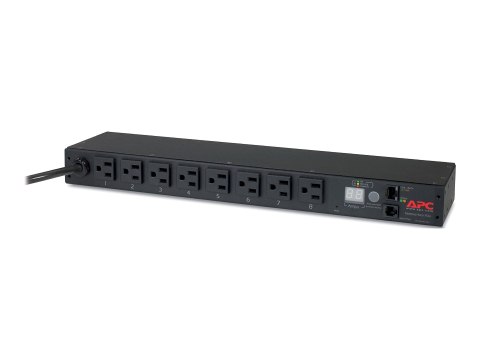 APC Metered Rack PDU AP7800B - Jednostka dystrybucji zasilania (montowany w stojaku) - AC 100/120 V - wejście: NEMA 5-15 - złącz
