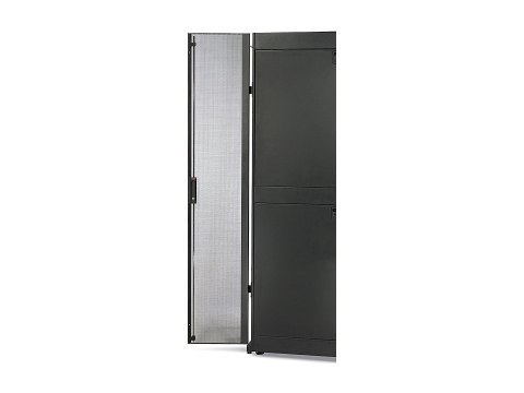 APC NetShelter SX Perforated Split Doors - Drzwi stojaka - czarny - 45U - dla P/N: NBPD0160A, NBWL0355A, NBWL0356A, SMX2KR2UX145