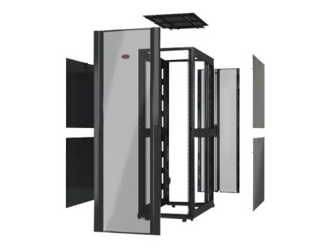 APC NetShelter SX - Stojak rama otwarta - czarny - 48U - 19"